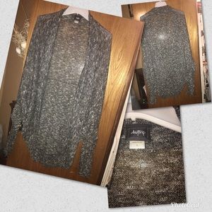 Gray and black sweater